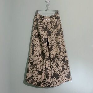 VINTAGE tropical print maxi skirt